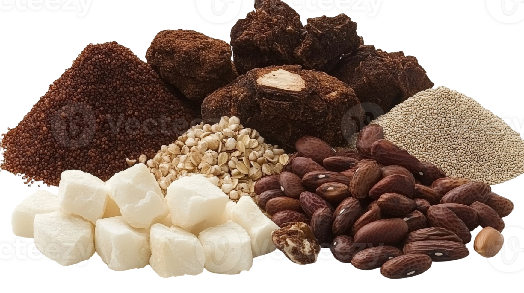 Various types of nuts and seeds png