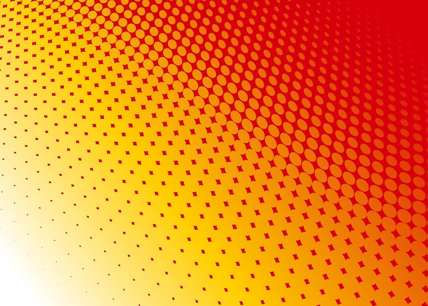 Red and yellow dotted pattern vector