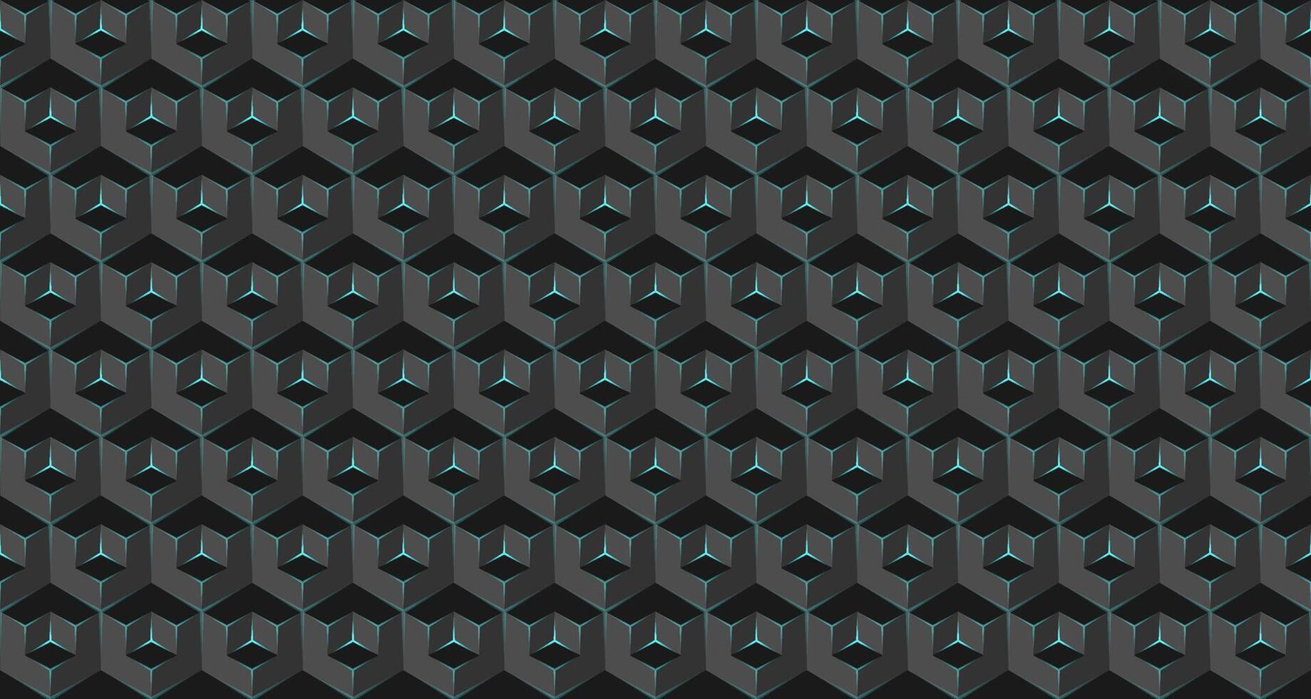 Geometric hexagonal pattern design vector