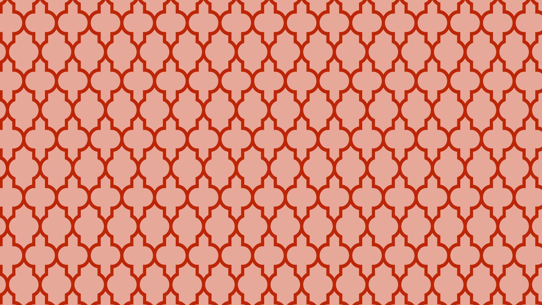 Geometric coral and red pattern vector