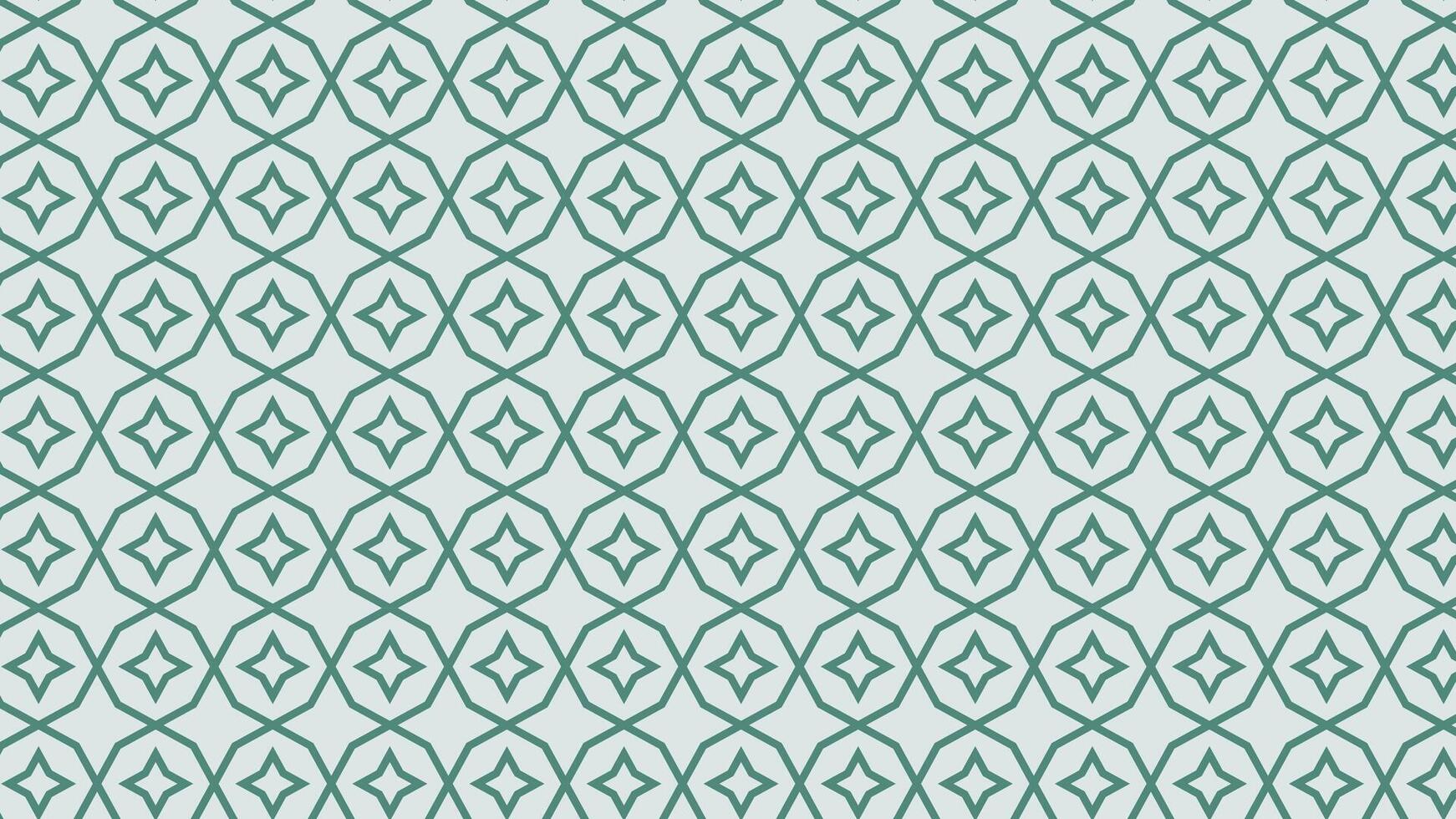Geometric pattern in teal and white vector