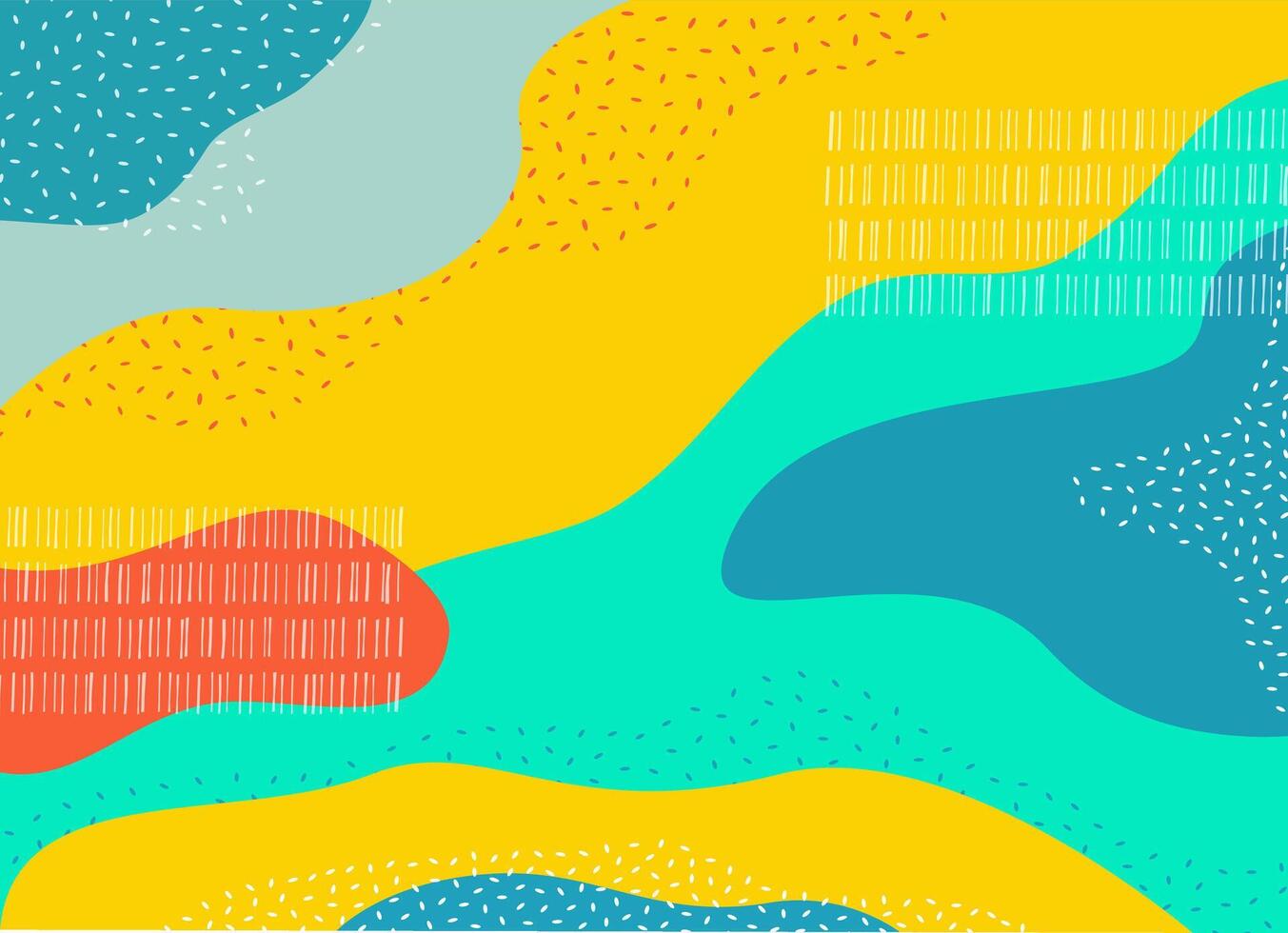 Colorful abstract design with patterns vector