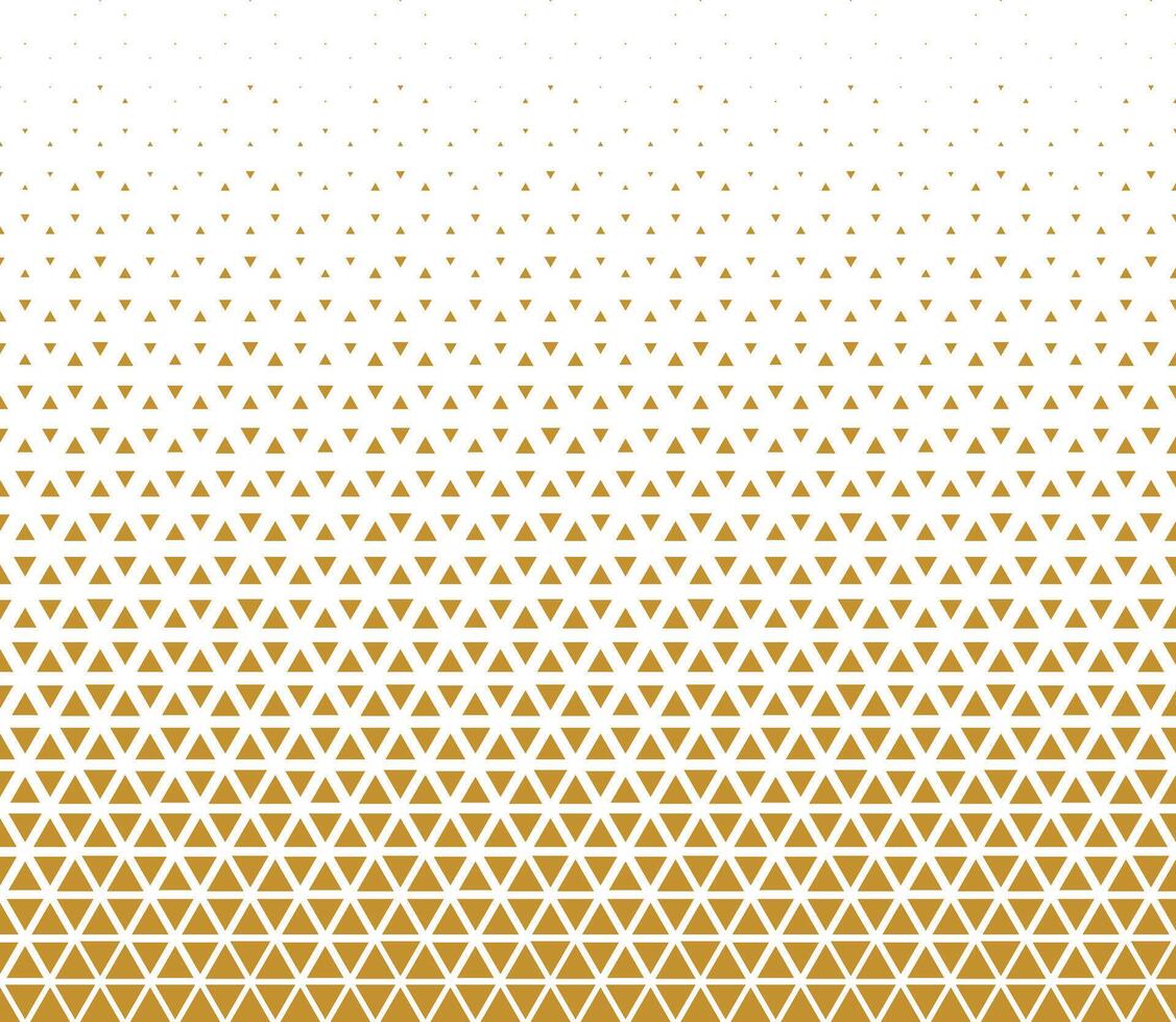Gradient hexagonal geometric gold pattern background. vector