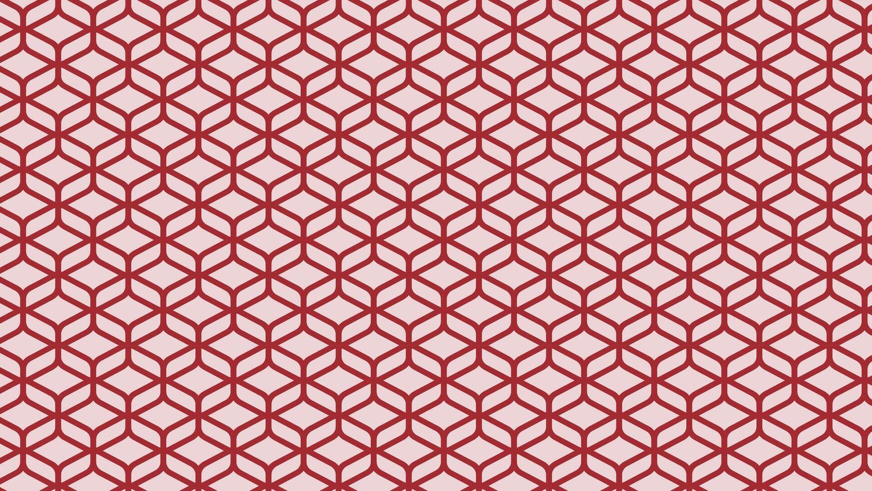 Red geometric pattern design vector