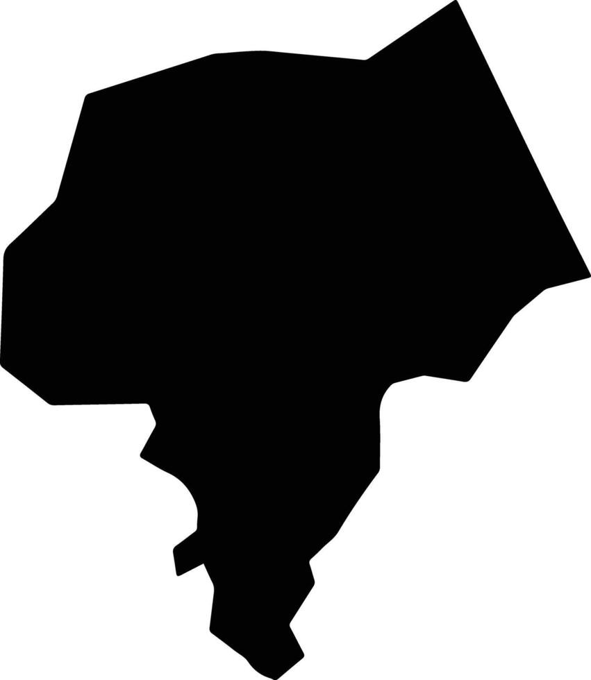 Ori Ire Nigeria silhouette map vector