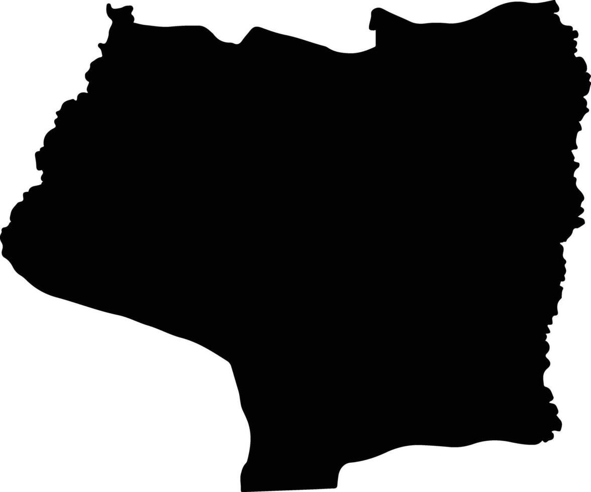 Prang Ku Thailand silhouette map vector