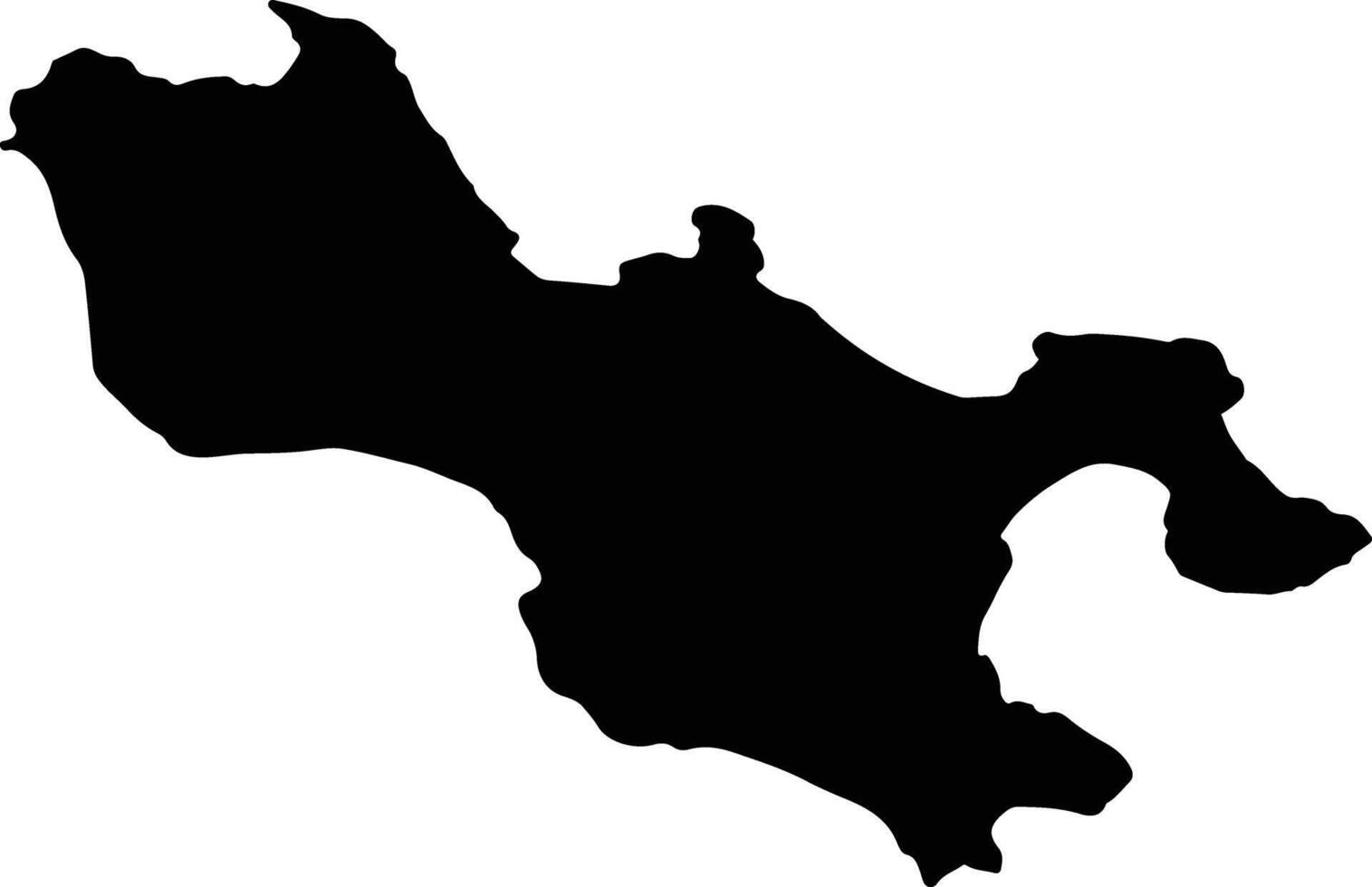 Praslin Seychelles silhouette map vector