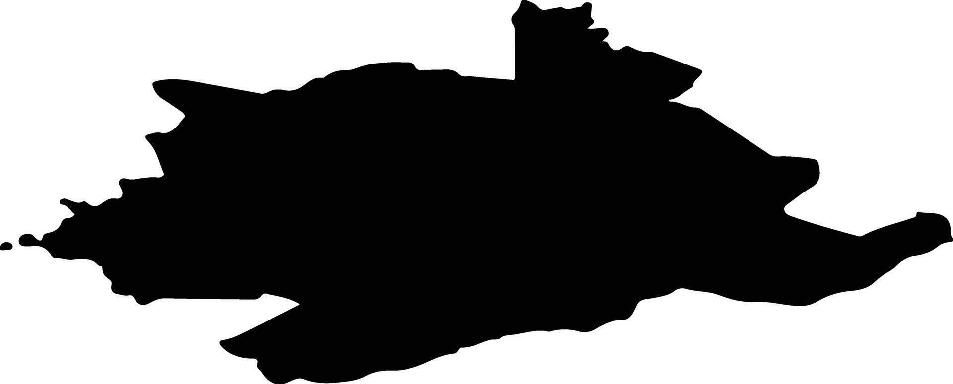 Praulienas pag Latvia silhouette map vector