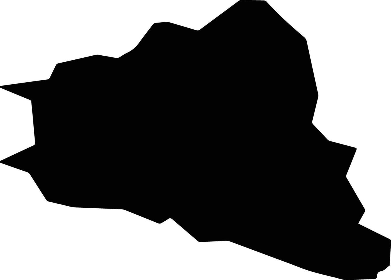 Prilep North Macedonia silhouette map vector
