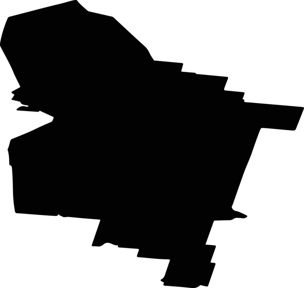 Priluzsky District Russia silhouette map vector