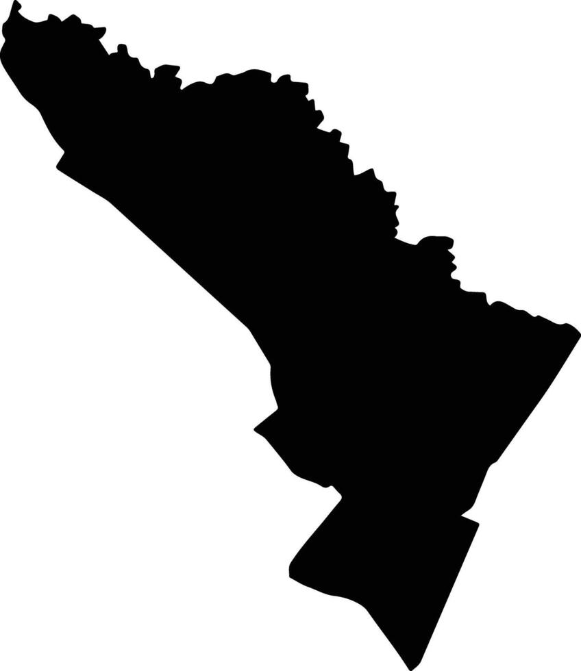 Primero De Marzo Paraguay silhouette map vector
