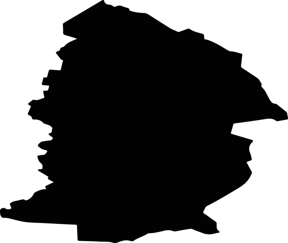 Pritobolny District Russia silhouette map vector