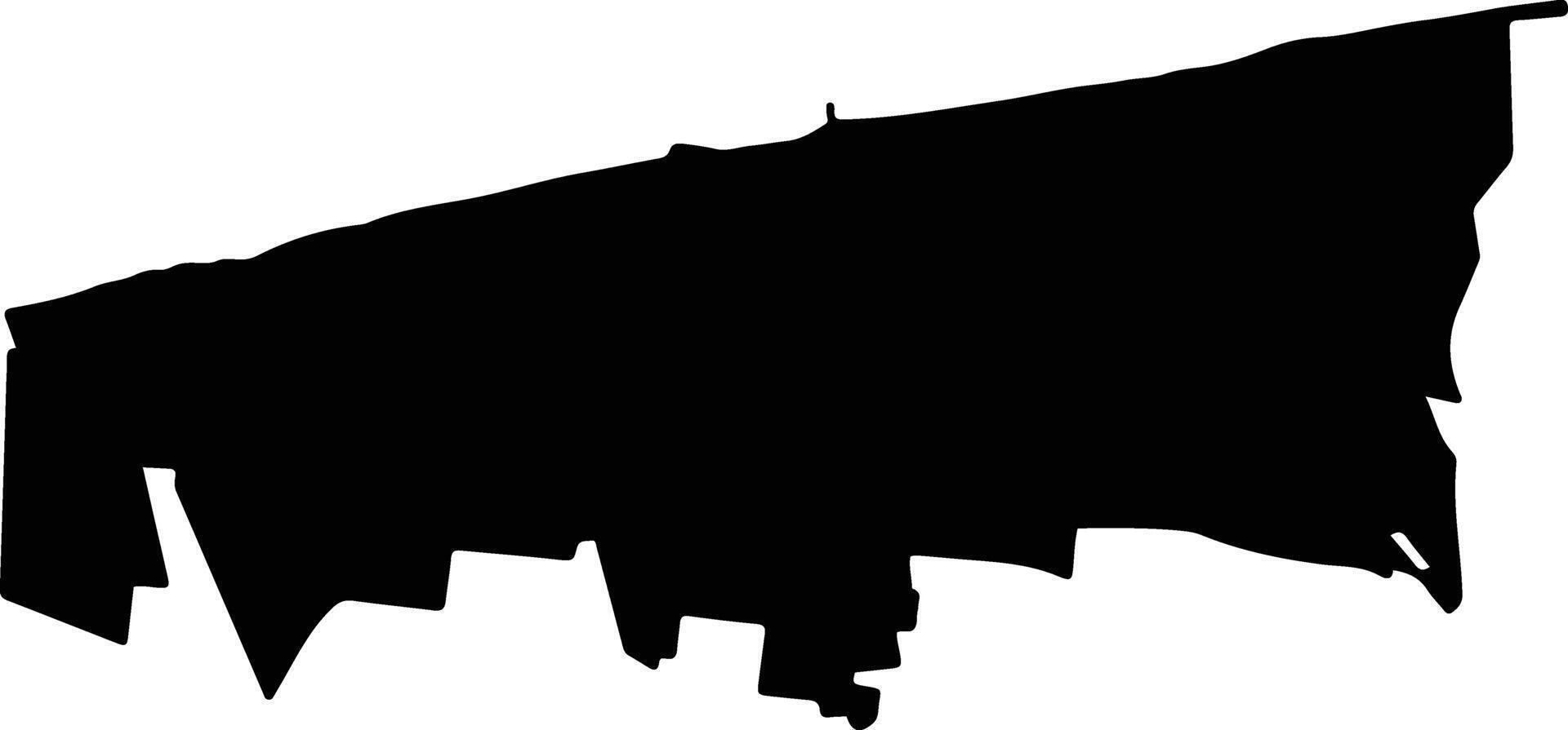 Progreso Mexico silhouette map vector