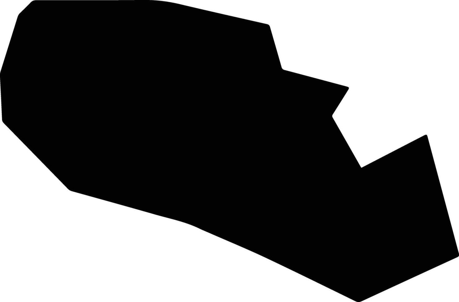 Progresso Brazil silhouette map vector