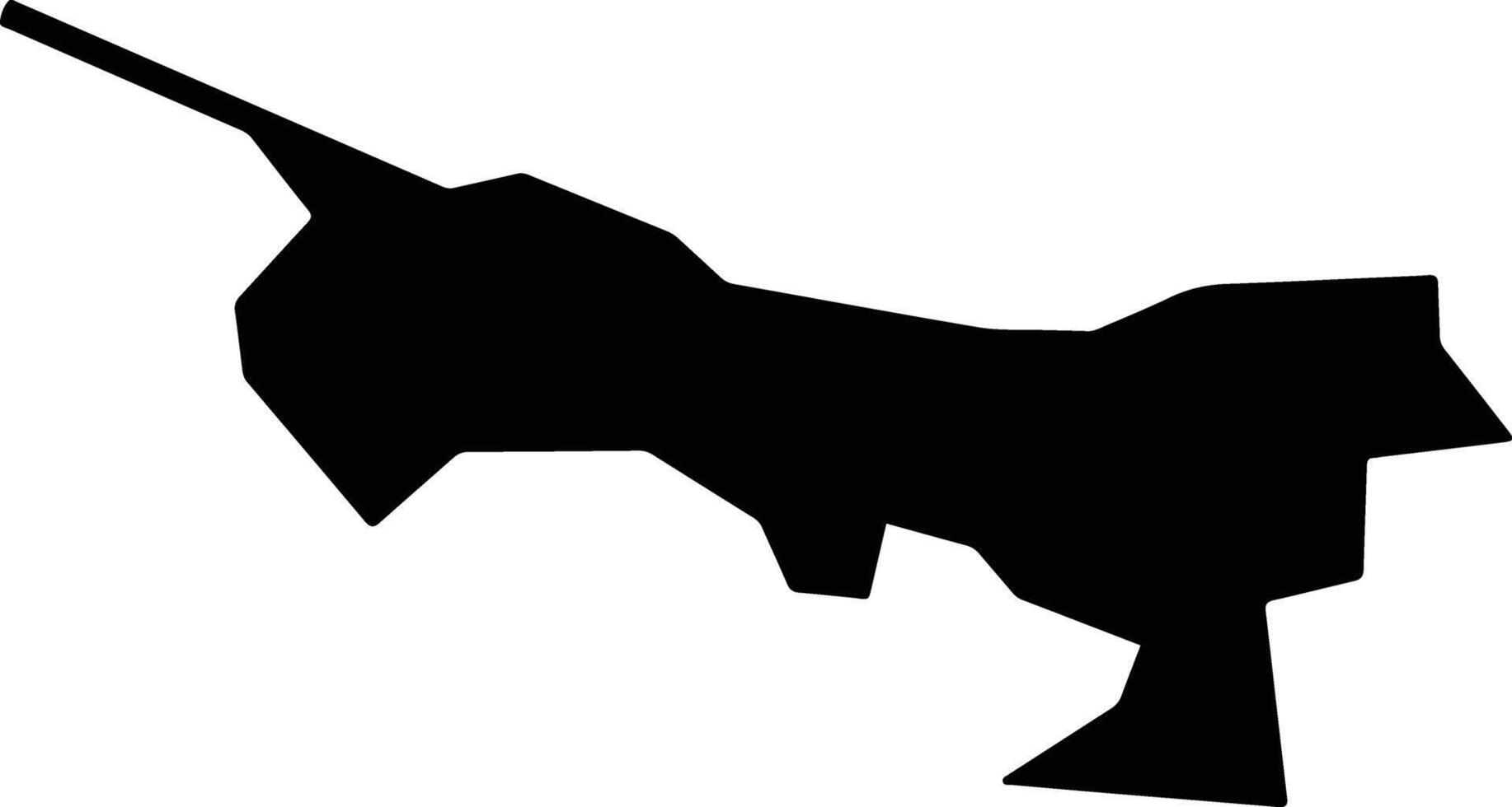 Prokhladny Russia silhouette map vector