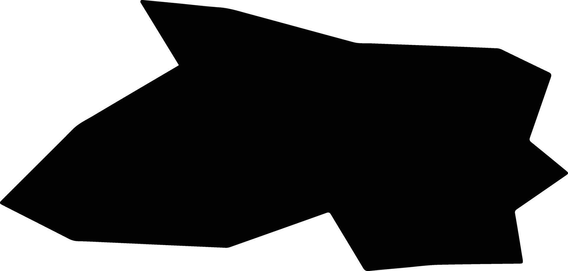 Provadiya Bulgaria silhouette map vector