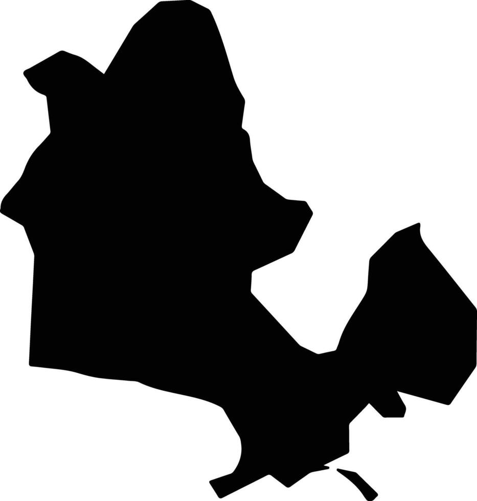 Prospect Jamaica silhouette map vector