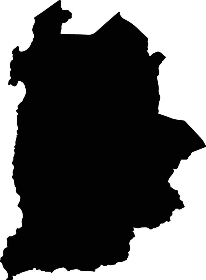 Provincia de Antofagasta Chile silhouette map vector