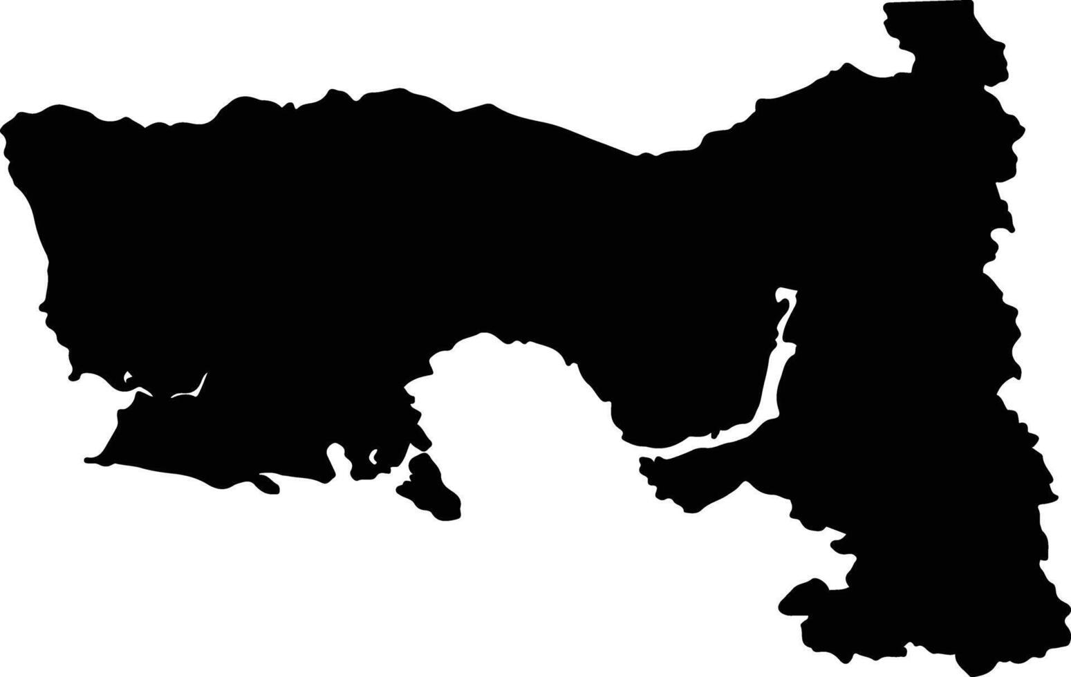 Provincia de Llanquihue Chile silhouette map vector