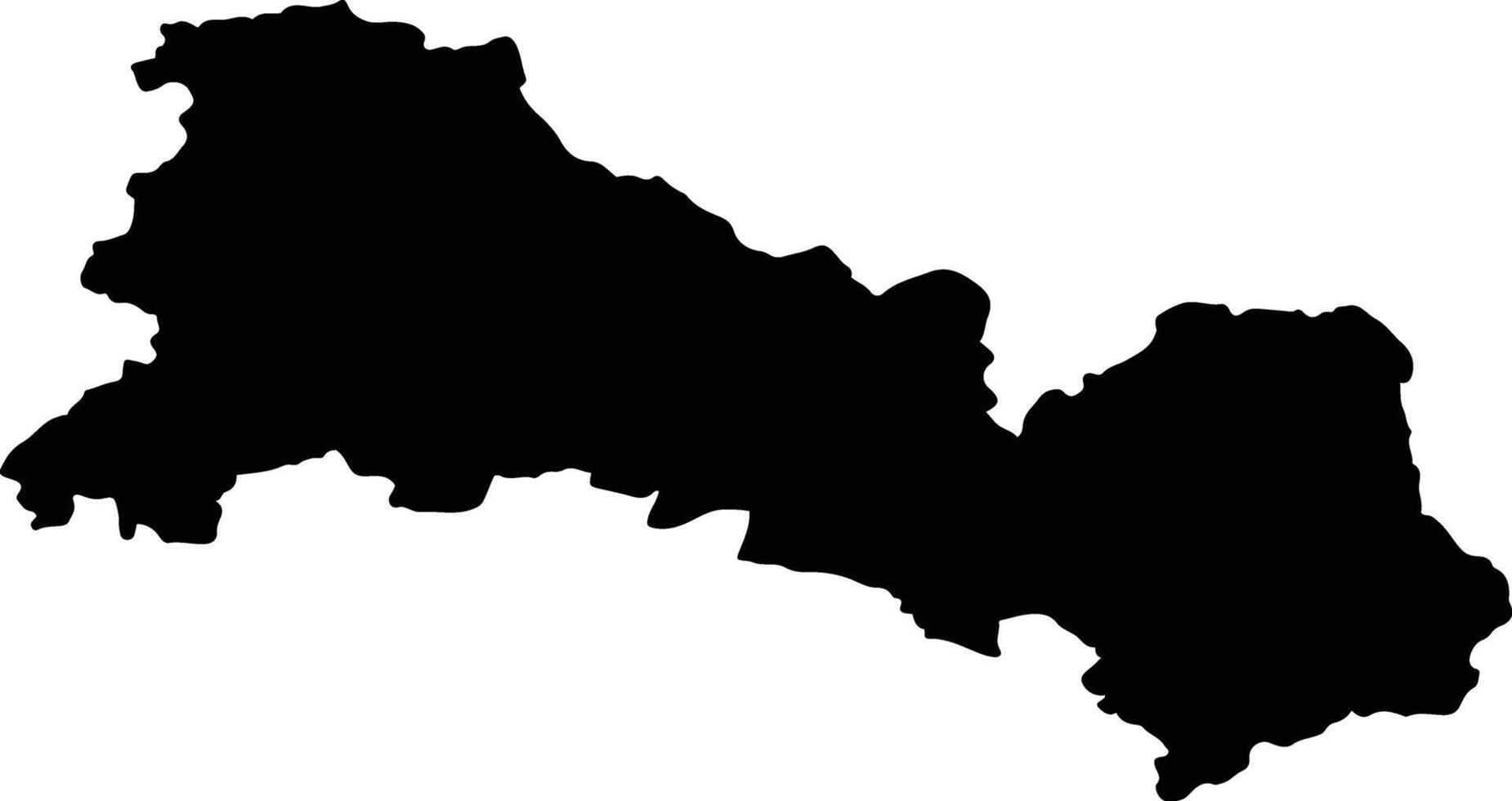 Provincia de Malleco Chile silhouette map vector