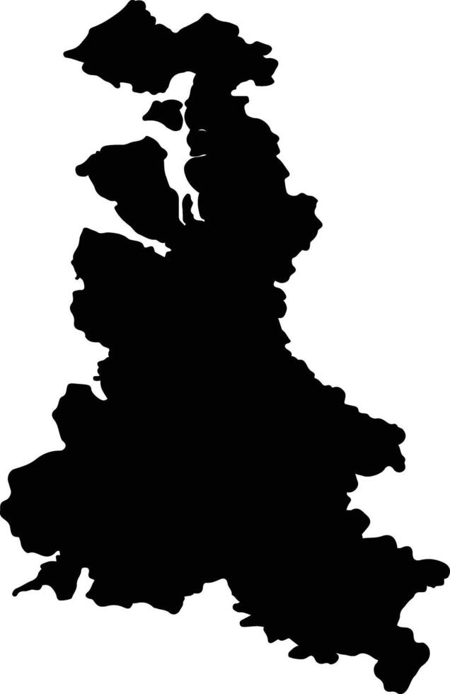 Provincia de Palena Chile silhouette map vector