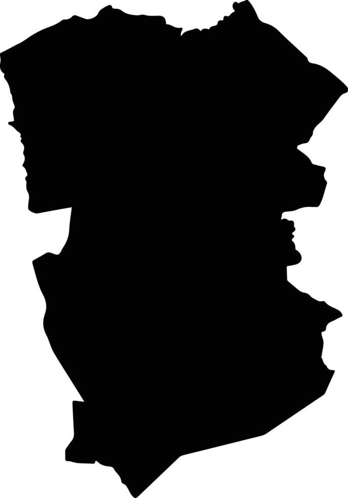 Provincia del Tamarugal Chile silhouette map vector