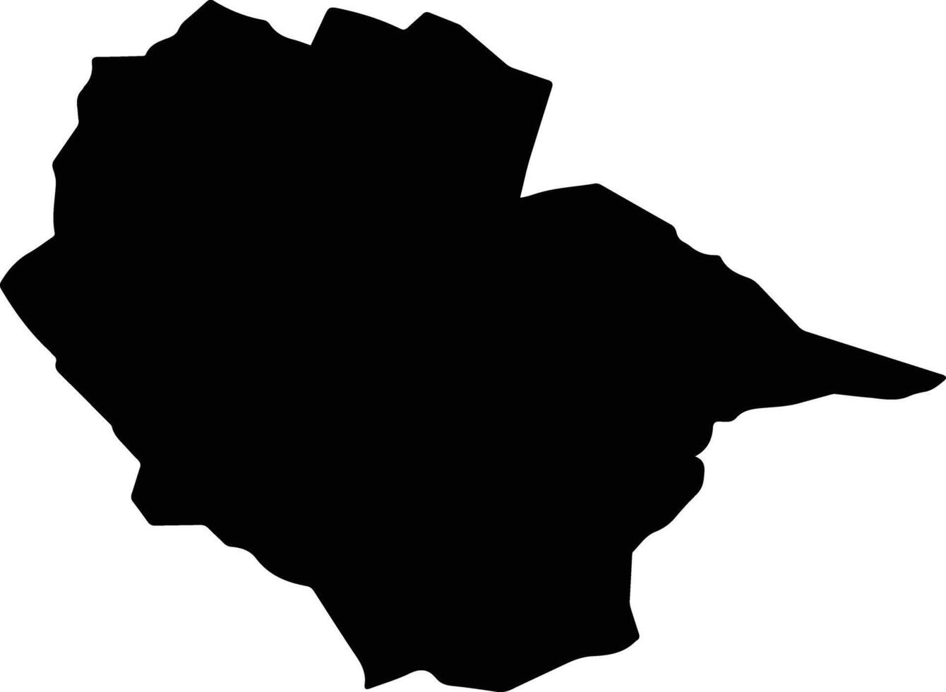 PROVITA DE SUS Romania silhouette map vector