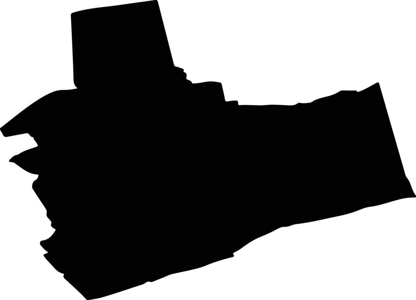 PRUNDU Romania silhouette map vector