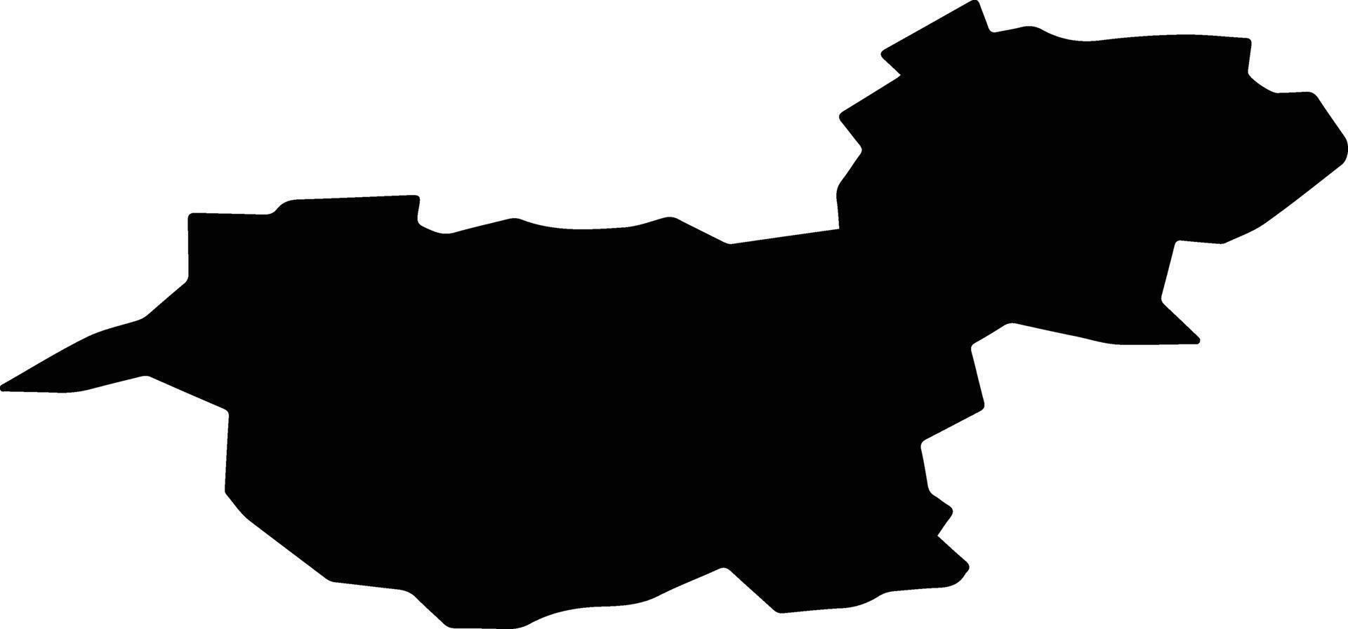 Pruzhany Belarus silhouette map vector