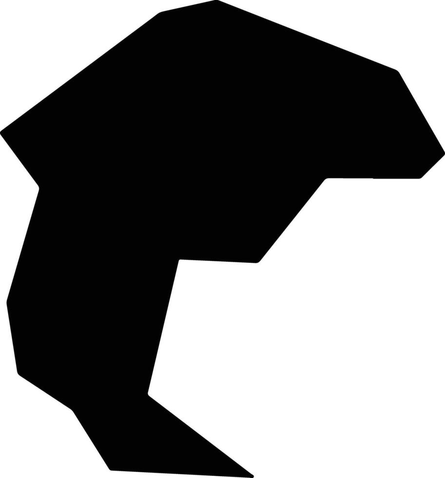 Psevdas Cyprus silhouette map vector
