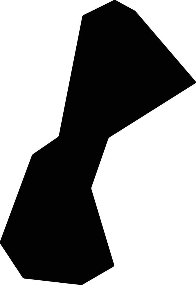 Pubeixian China silhouette map vector