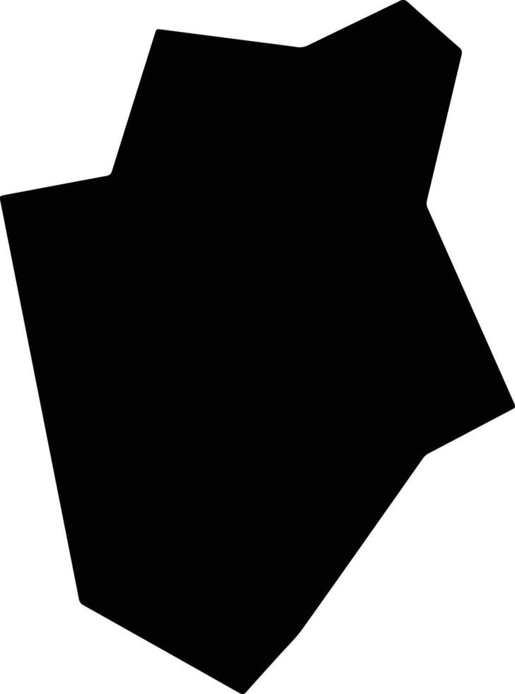 Puchengxian China silhouette map vector