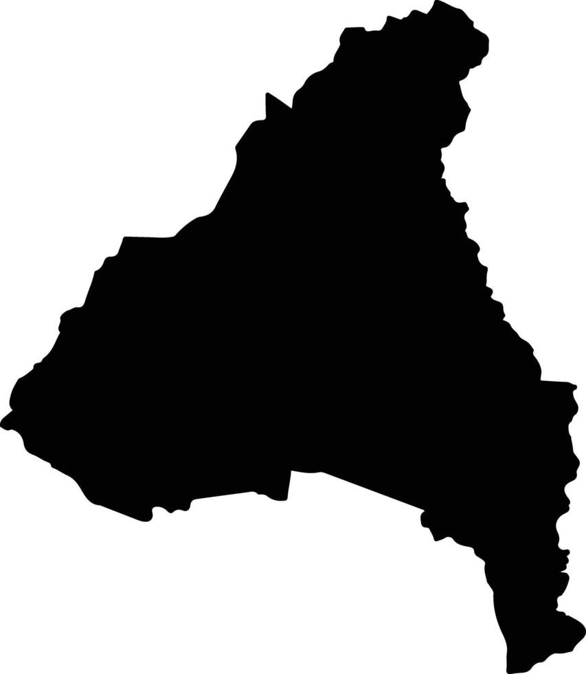 Pueai Noi Thailand silhouette map vector