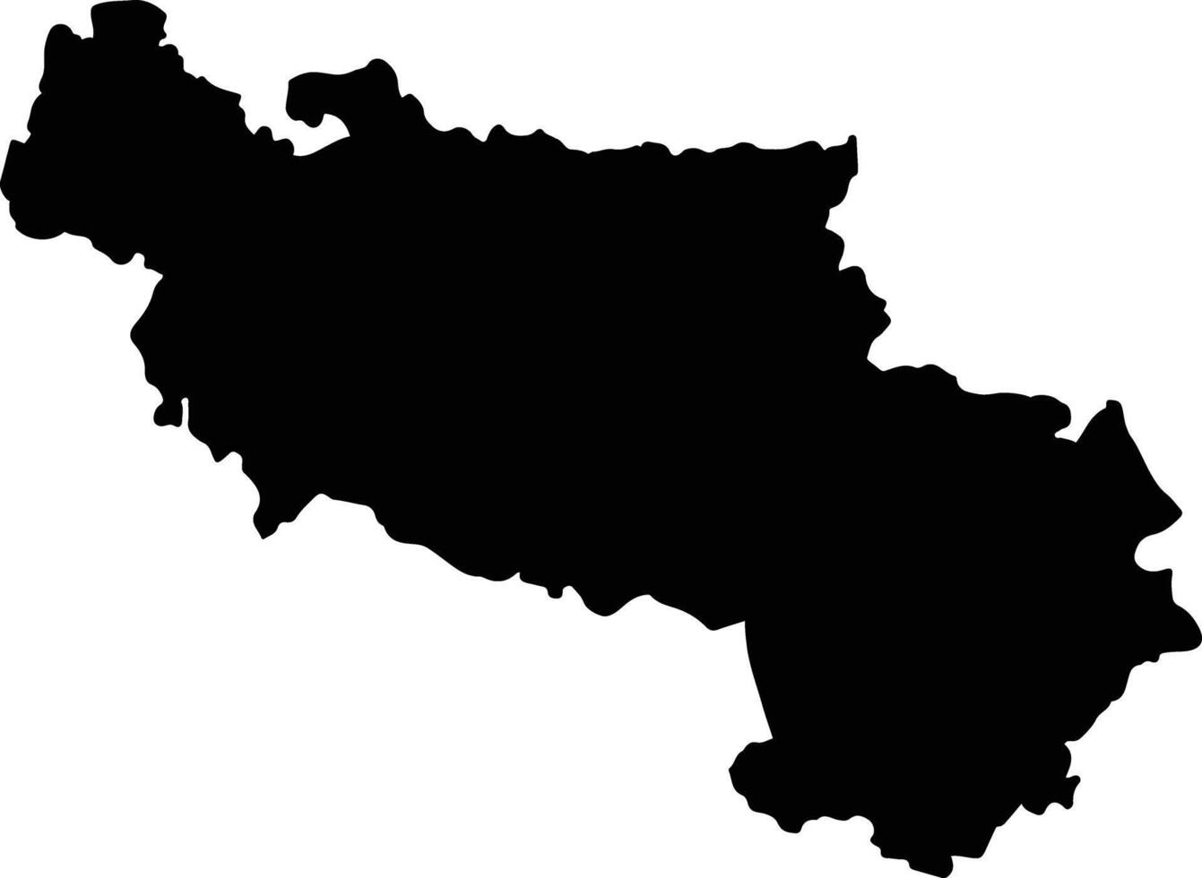 Pueblo Nuevo Colombia silhouette map vector