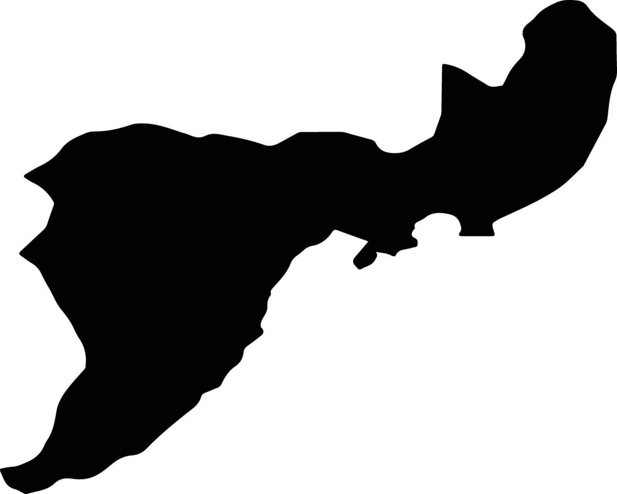 Pueblo Viejo Dominican Republic silhouette map vector