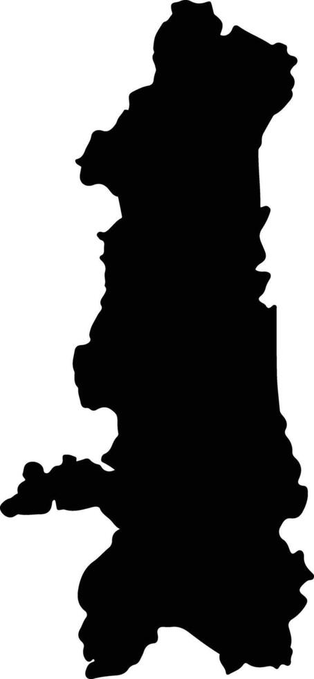 Puebloviejo Ecuador silhouette map vector