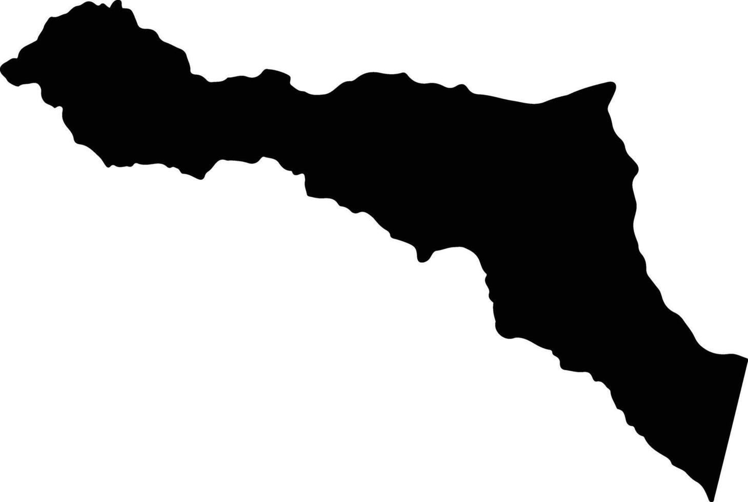 Puerres Colombia silhouette map vector