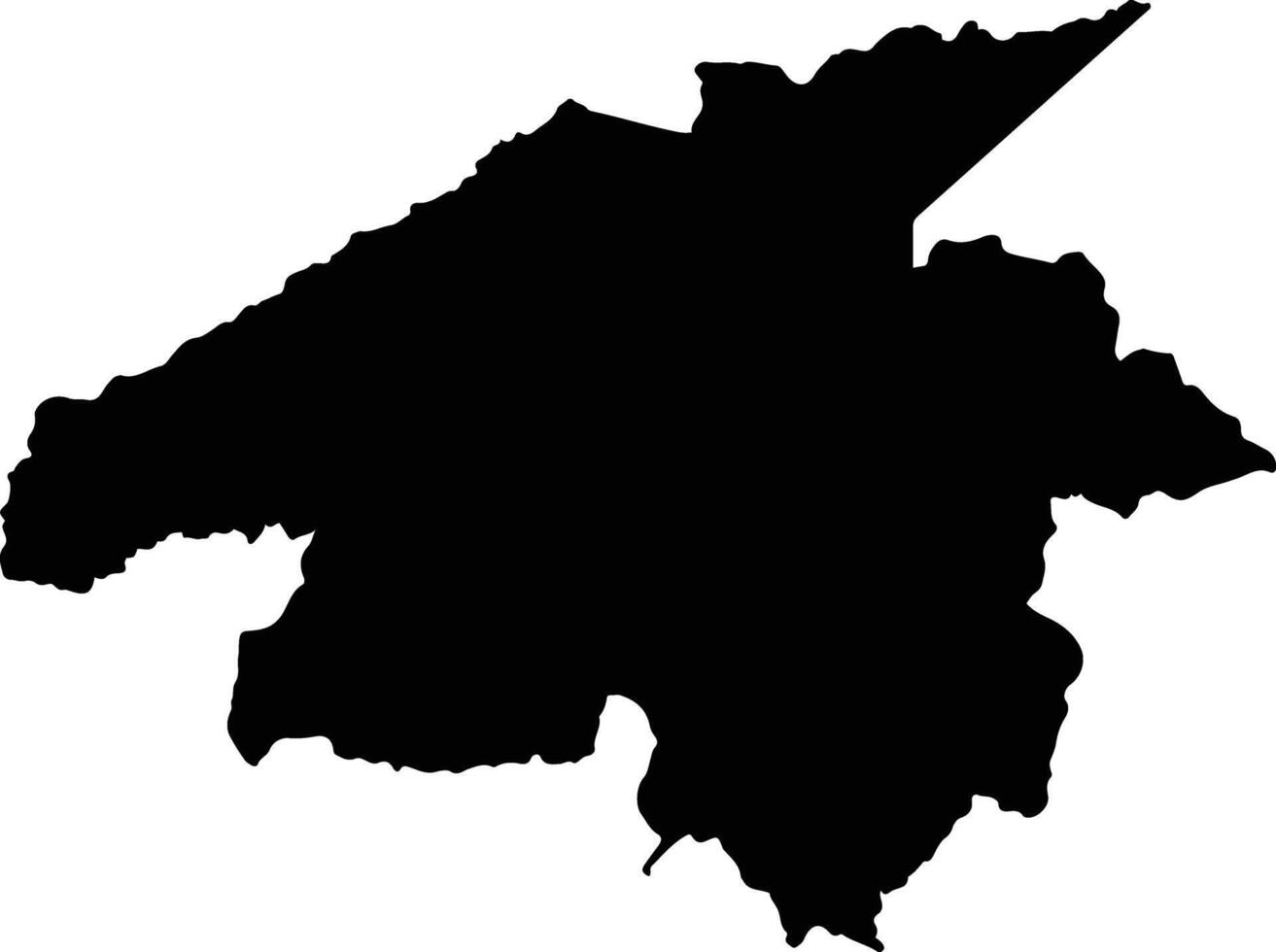 Puerto Colombia Colombia silhouette map vector