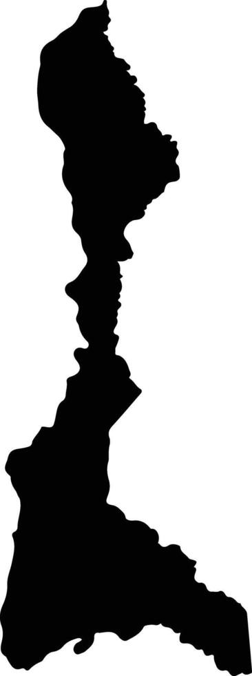 Puerto Wilches Colombia silhouette map vector