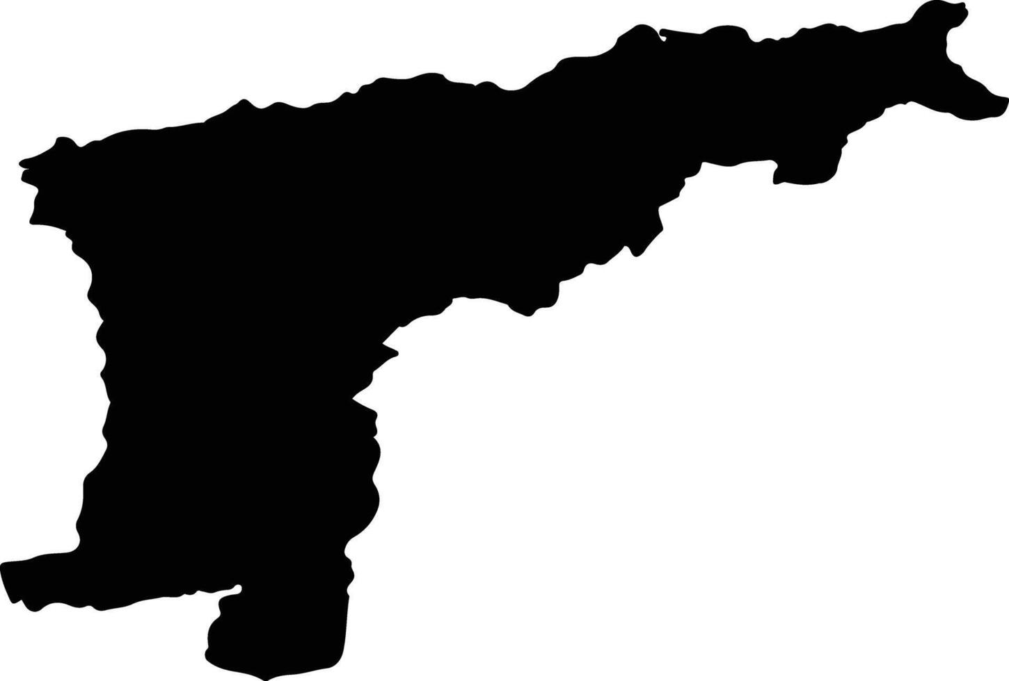 PUI Romania silhouette map vector