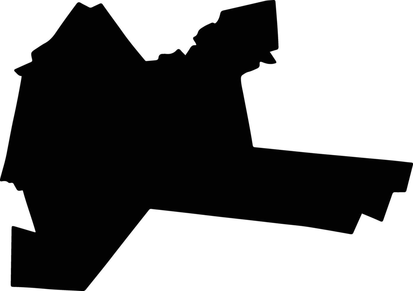 PUIESTI Romania silhouette map vector
