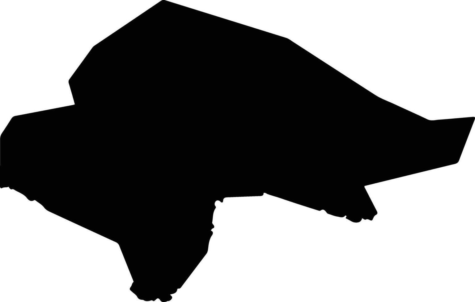 Pulanxian China silhouette map vector