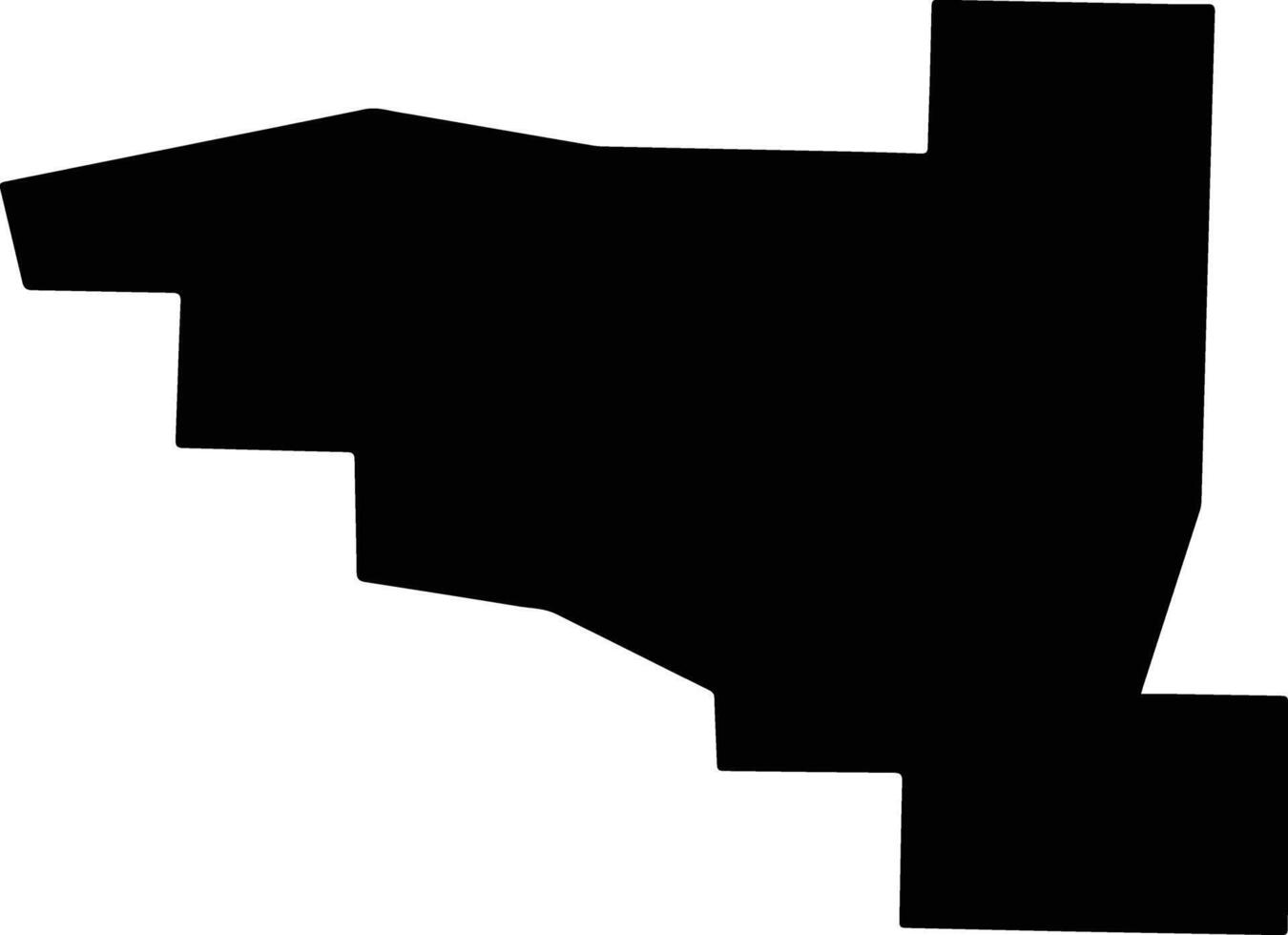 Pulaski United States silhouette map vector