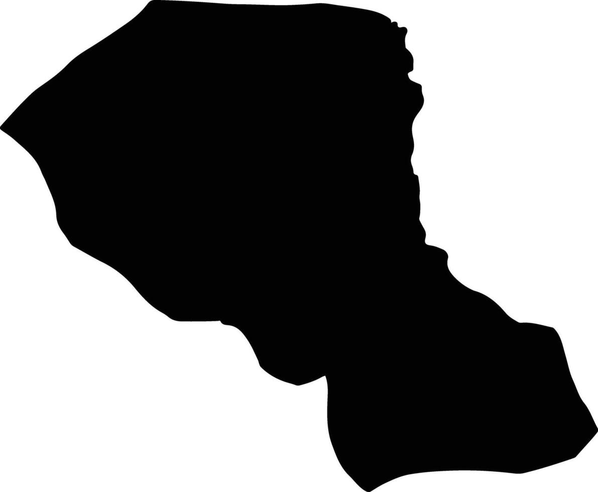 Puncak Jaya Indonesia silhouette map vector