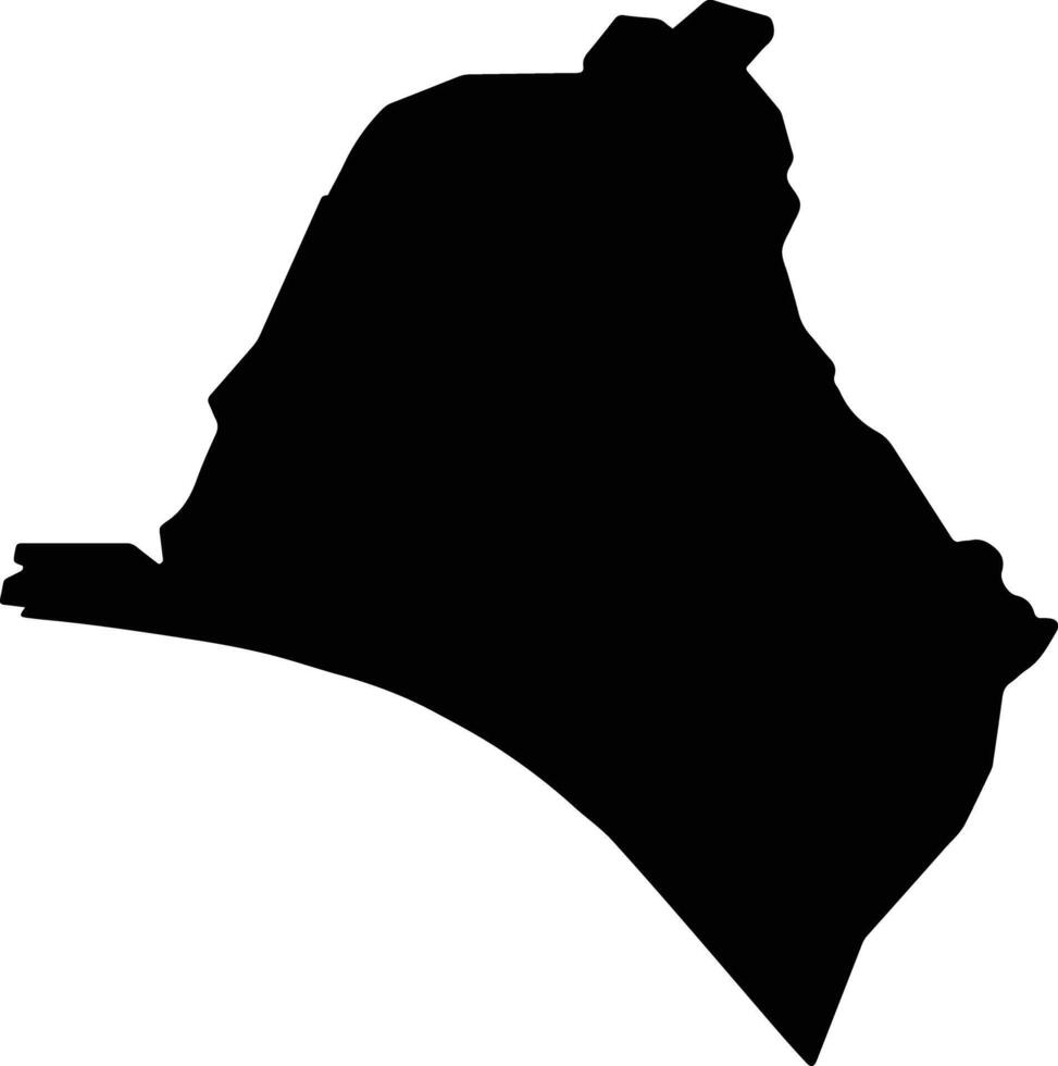 PUNGGOL Singapore silhouette map vector