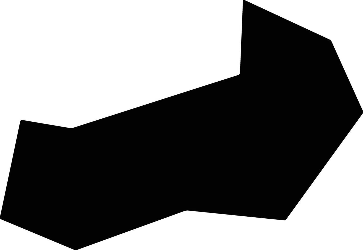 Puningshi China silhouette map vector