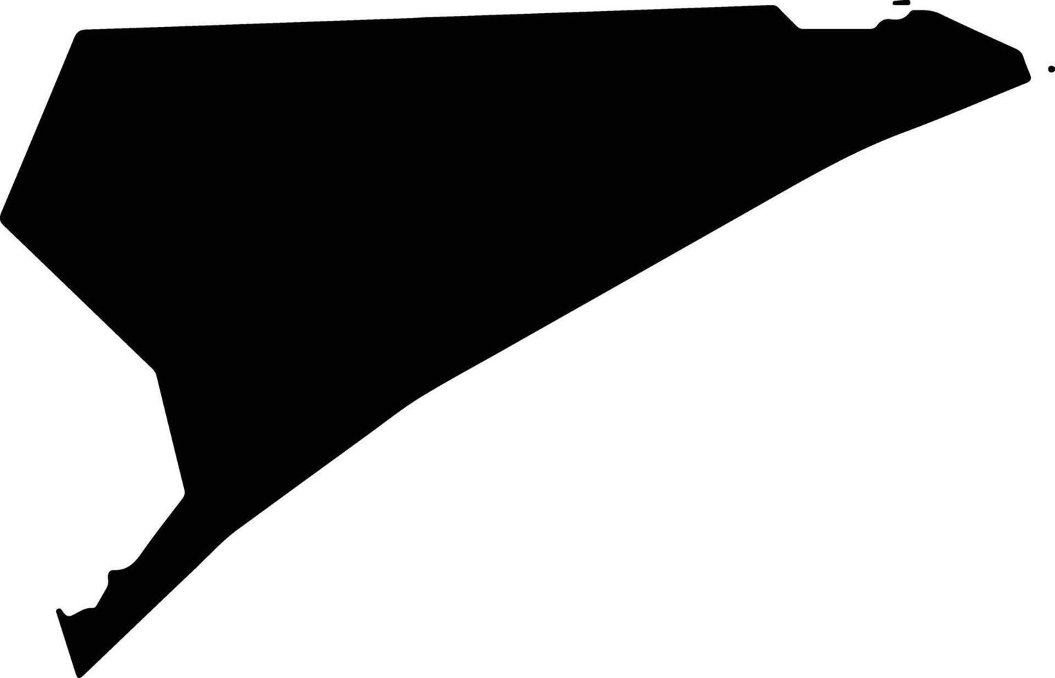 Punta del Este Uruguay silhouette map vector