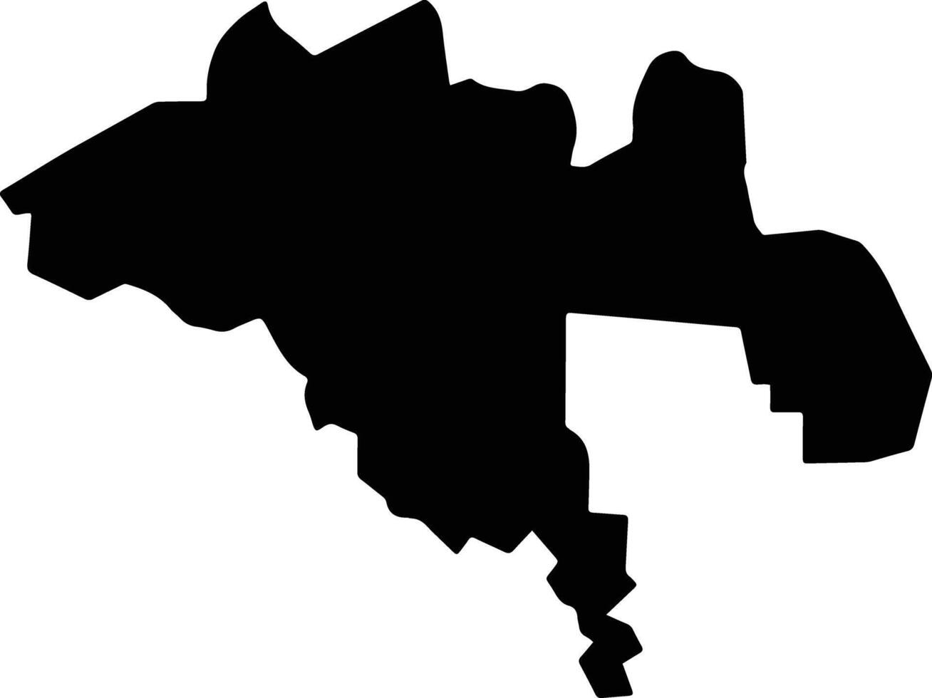 Pur Rieng Cambodia silhouette map vector