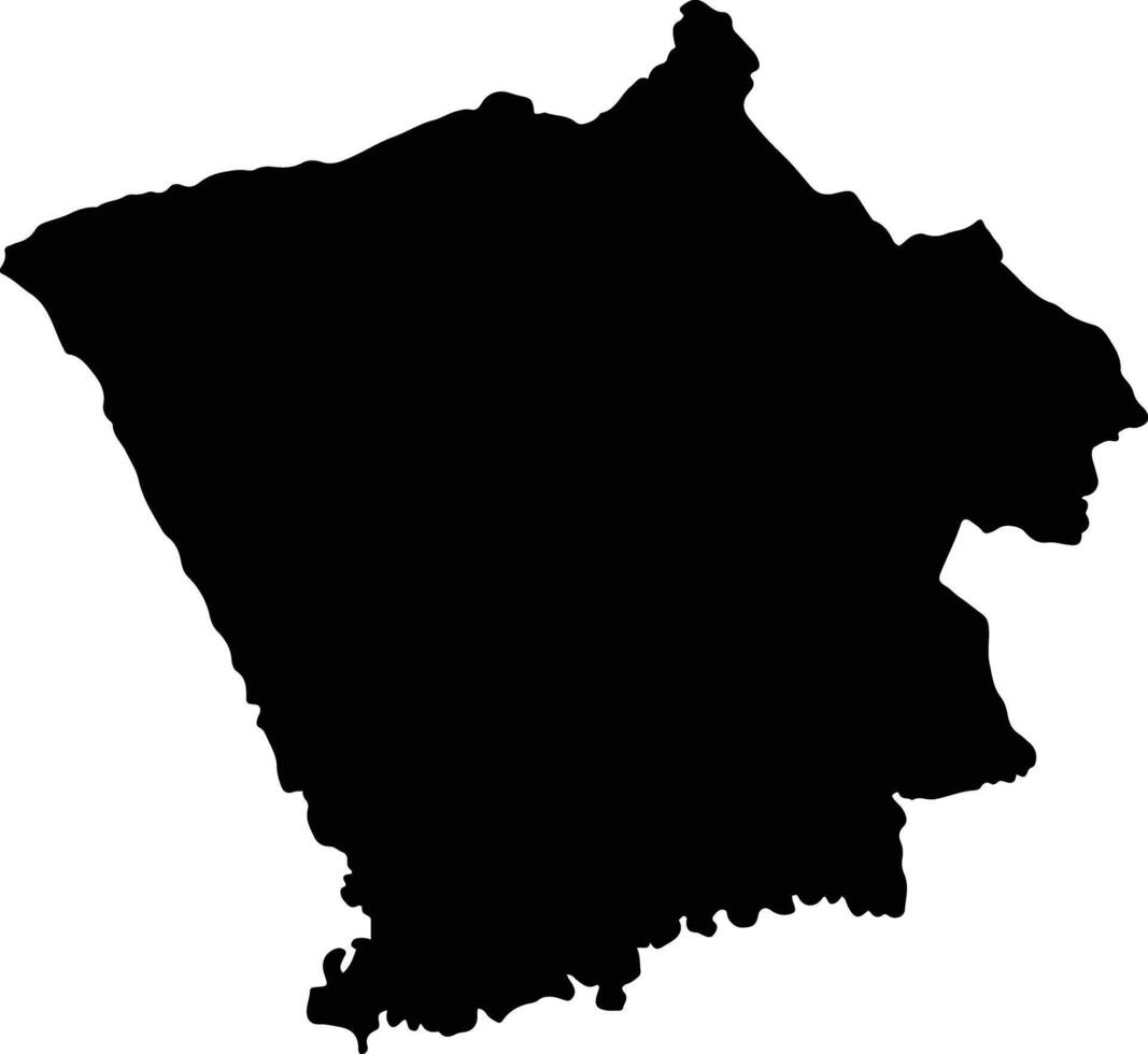 Purbalingga Indonesia silhouette map vector