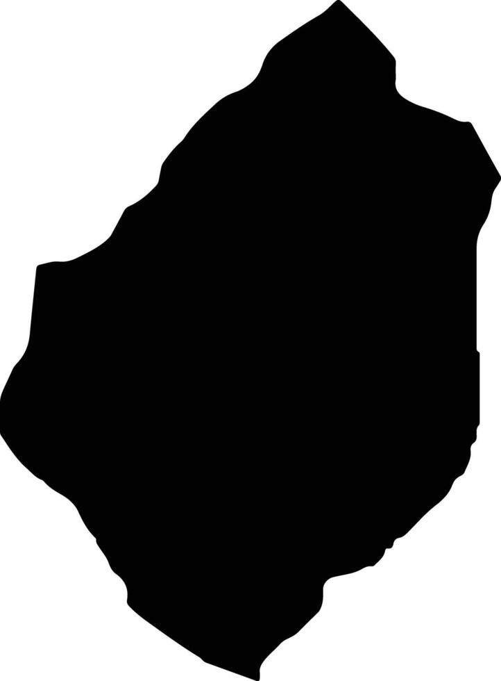 Puri Angola silhouette map vector
